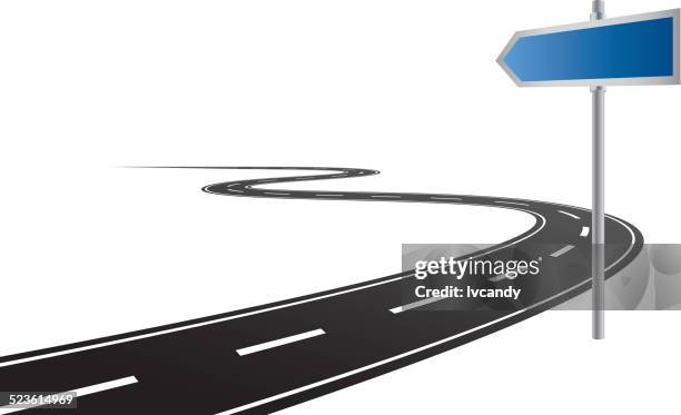 road und roadsign - startzeichen stock-grafiken, -clipart, -cartoons und -symbole