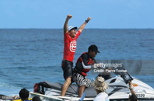 Andy Irons from Kauai, Hawaii won the Billabong Pro at Teahupoo, Tahiti today ? his second win in the first three events on the 2002 ASP WCT. Irons...