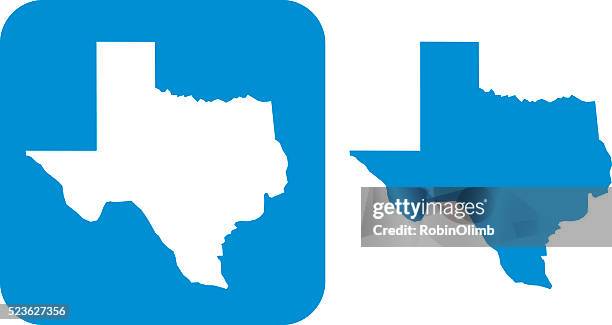 ilustraciones, imágenes clip art, dibujos animados e iconos de stock de icono azul texas - texas