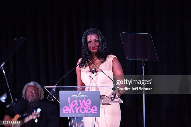 Common Ground Foundation 2016 honoree Kim Foxx attends the Common Ground Gala on April 23, 2016 in Chicago, Illinois.