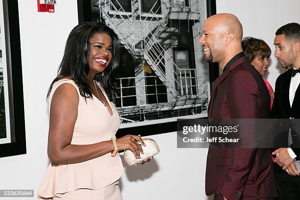 Kim Foxx and Common attend the Common Ground Gala on April 23, 2016 in Chicago, Illinois.