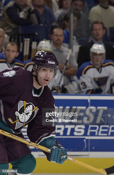 Player Andy Mcdonald of the Anaheim Mighty Ducks.