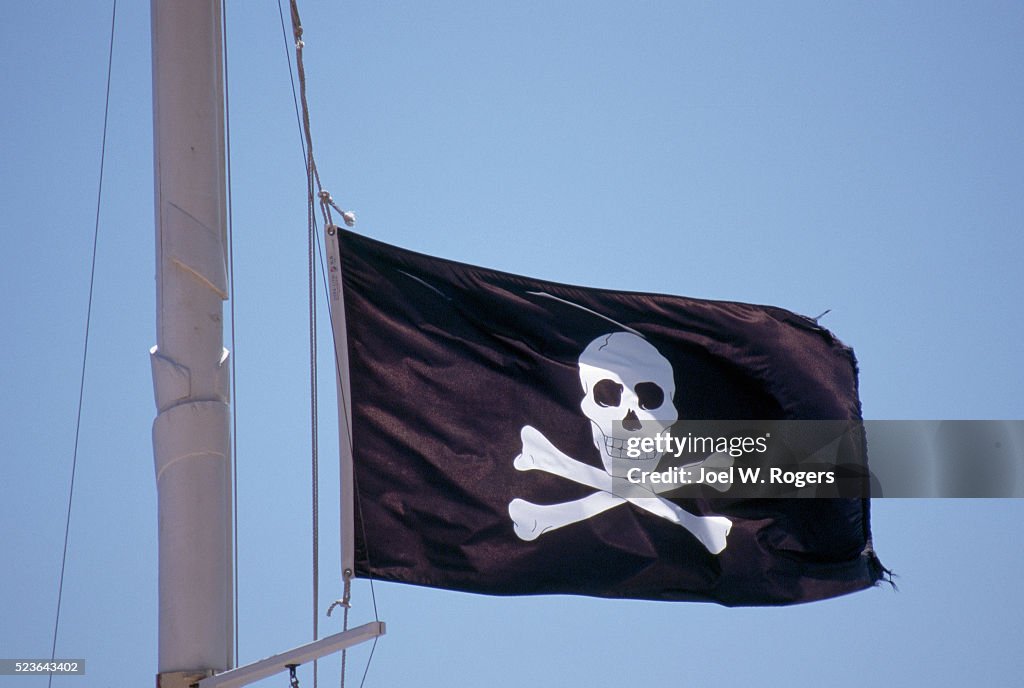 Pirate Flag in the Caribbean