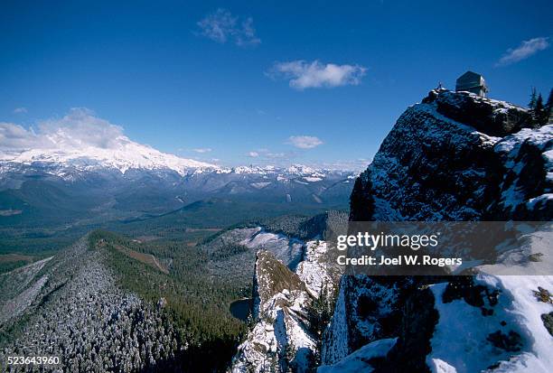 high rock fire lookout in gifford pinchot national forest - gifford pinchot national forest stock pictures, royalty-free photos & images