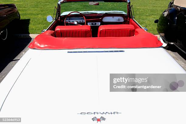 stunning 1961 corvair monza convertible - chevrolet corvair bildbanksfoton och bilder