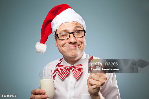 have a very merry nerdy christmas! - benstevens stock pictures, royalty-free photos & images