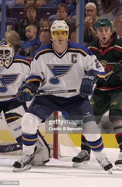 Player Al Macinnis of the St Louis Blues.