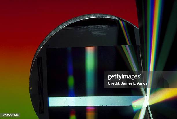 spectrum produced by aluminum diffraction grating - kitt peak observatorium stockfoto's en -beelden