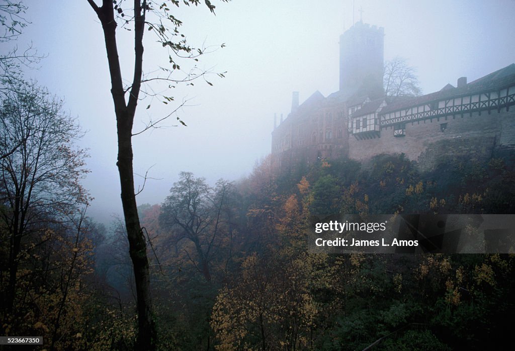 Fog Hanging Over Wartburg Castle