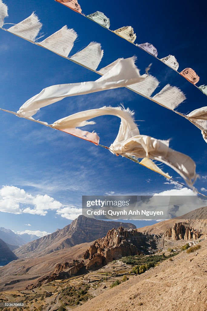 Dhankar Monastery over Spiti Valley, India