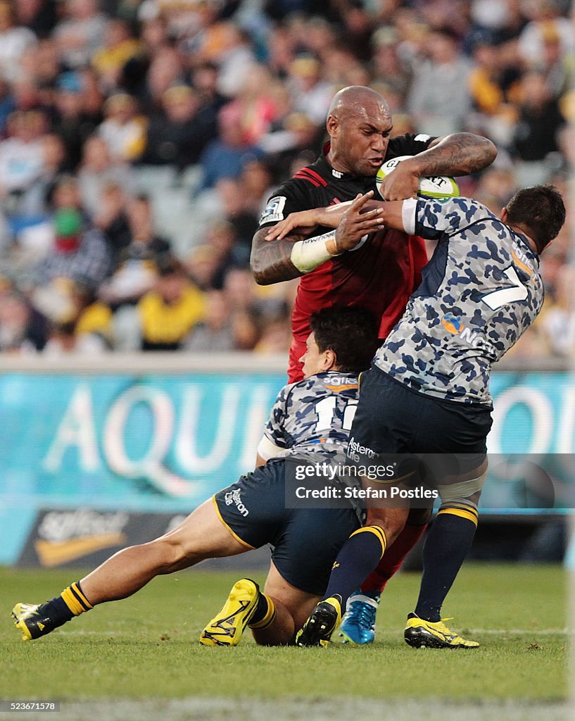 Super Rugby Rd 9 - Brumbies v Crusaders