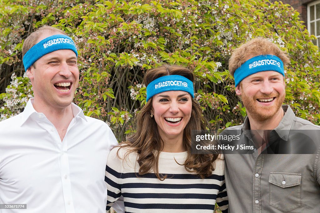 The Duke And Duchess Of Cambridge And Prince Harry Spearhead A New Campaign Called Heads Together To End Stigma Around Mental Health.