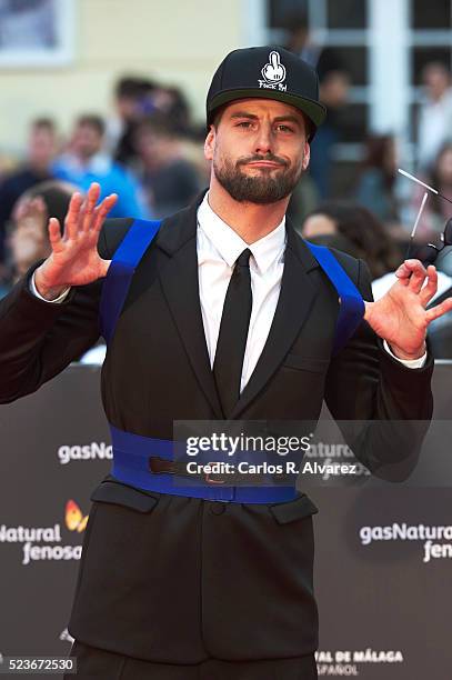 Spanish actor Luis Fernandez attends "La Punta del Iceberg" premiere at the Cervantes Theater during the 19th Malaga Film Festival 2016 Day 2 on...