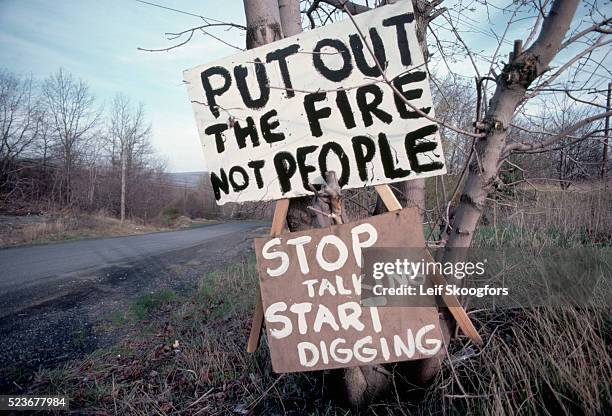 Environmental hazards in Centralia have been caused by seams of uncontrolled underground coal burning. The town of Centralia had to be evacuated...