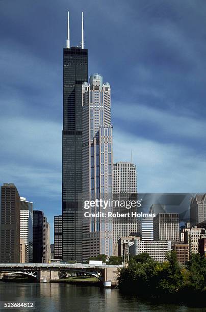 sears tower - loop stock-fotos und bilder