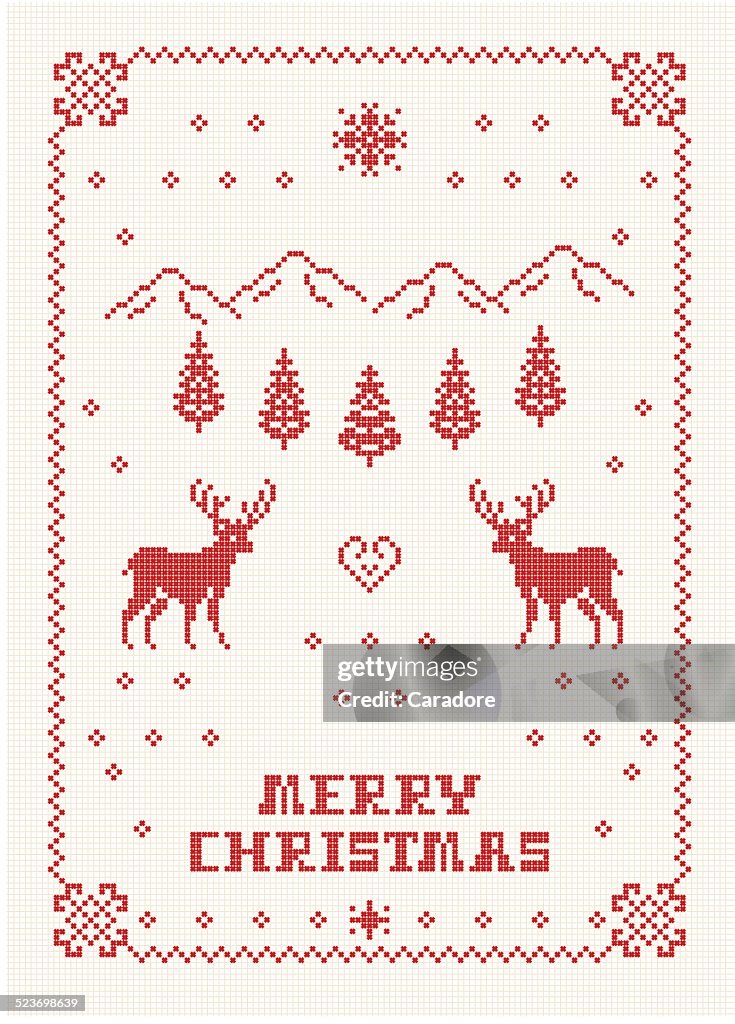 Bordado Scandi Natal