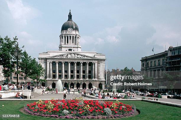 council house and square in nottingham - nottingham stock-fotos und bilder
