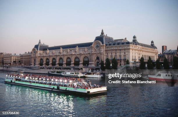 Bateau-Mouches Boat Passes the Musee d'Orsay