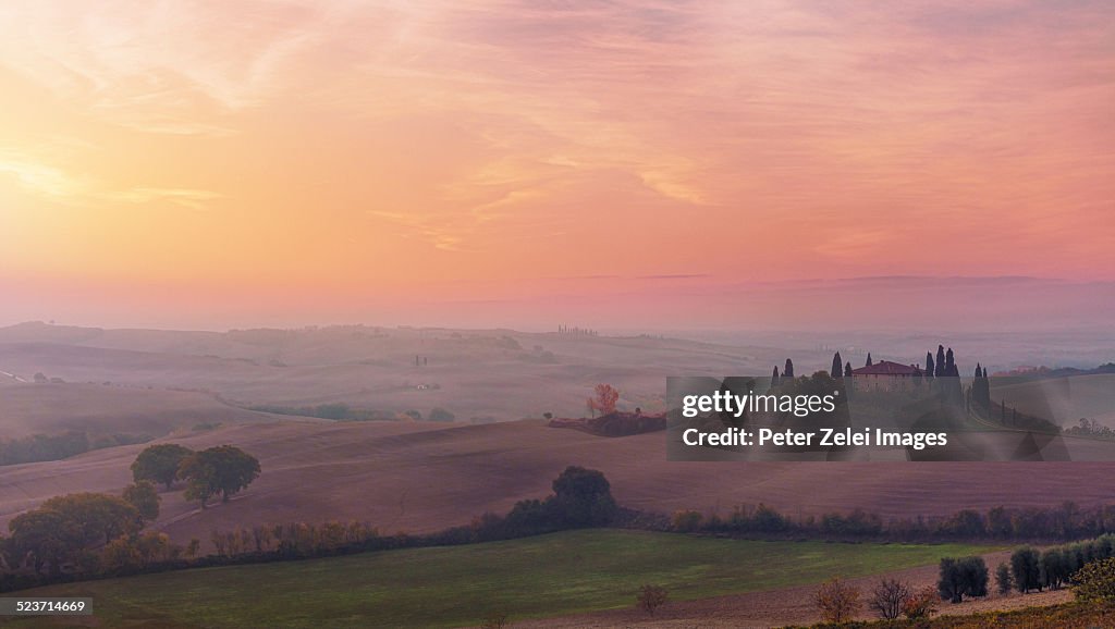 Dawn in Tuscany