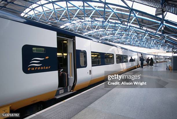 eurostar train - channel tunnel stock pictures, royalty-free photos & images