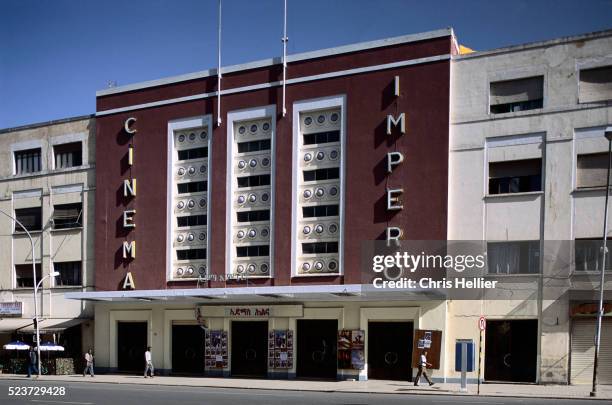 movie theater impero cinema - impero stock-fotos und bilder