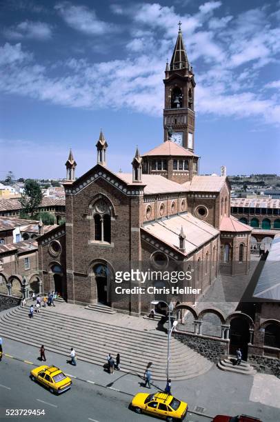 our lady of the rosary cathedral - asmara eritrea stock pictures, royalty-free photos & images