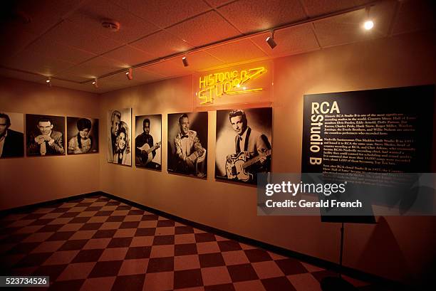 interior of historic rca studio b in nashville - history museum stock pictures, royalty-free photos & images