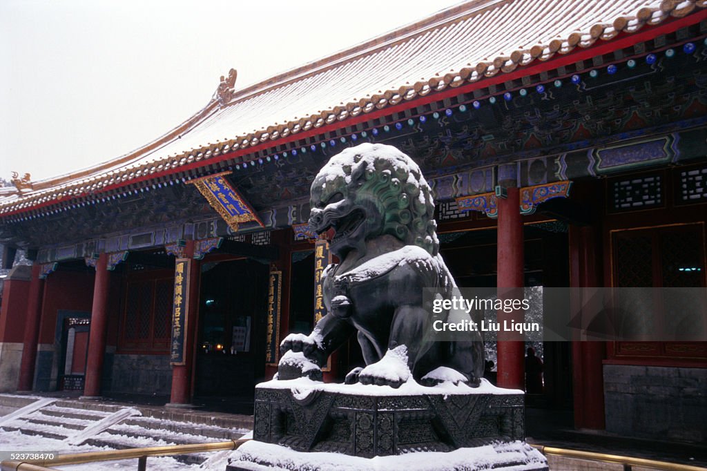 Lion Sculpture at Summer Palace, Beijing