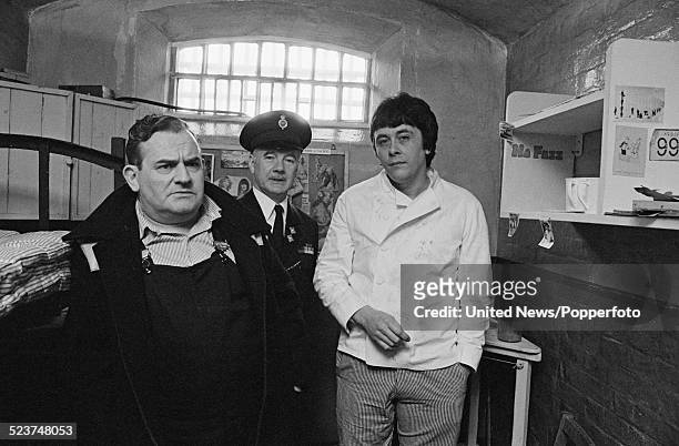British actors Ronnie Barker , Fulton Mackay and Richard Beckinsale pictured together in character as Norman Fletcher, Mr. Mackay and Lennie Godber...