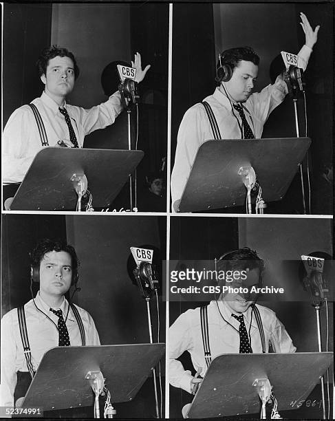 American filmmaker Orson Welles rides a wave of notoriety by broadcasting at CBS Radio just days after the famous October 30, 1938 radio broadcast of...