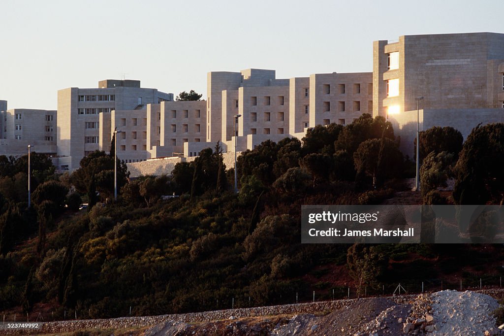 Hebrew University Buildings at Sunset