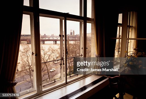 Savoy Hotel Room Overlooking the River Thames