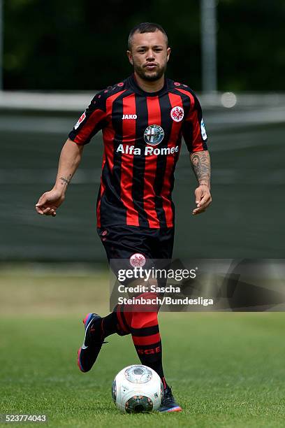Stephan Schroeck in action during Eintracht Frankfurt Media Day for DFL on July 12, 2013 in Frankfurt am Main, Germany.
