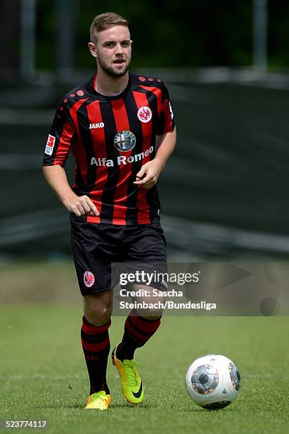 Marc Stendera in action during Eintracht Frankfurt Media Day for DFL on July 12, 2013 in Frankfurt am Main, Germany.