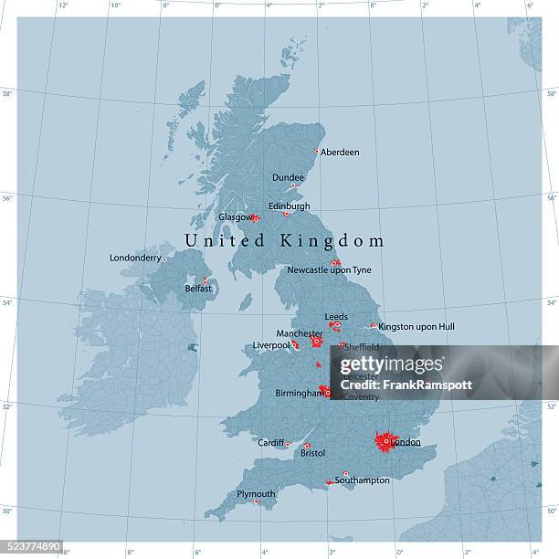 united kingdom vector road map - manchester city liverpool stock illustrations