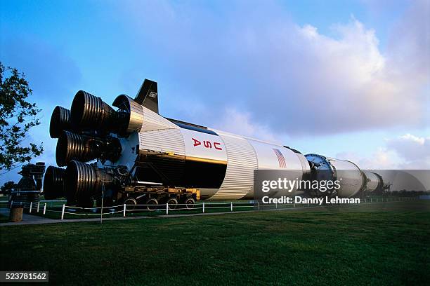 saturn v rocket - lyndon b johnson space center houston stock pictures, royalty-free photos & images