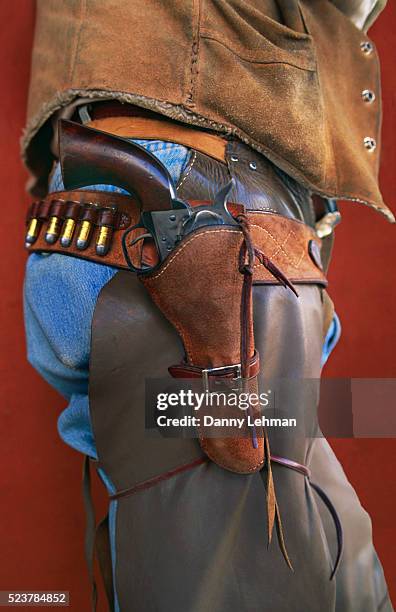cowboy's gun holster - gun holster stock pictures, royalty-free photos & images