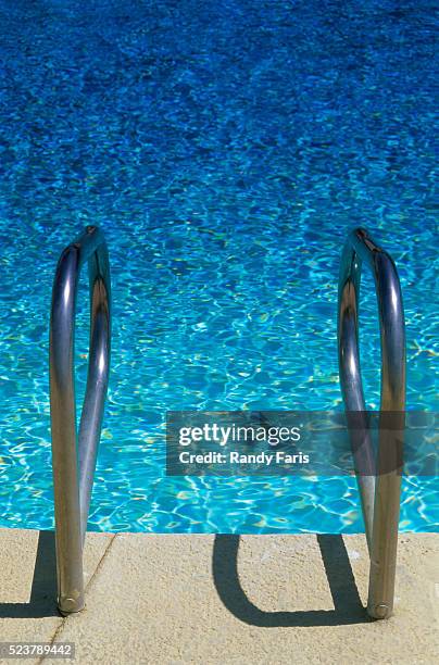 swimming pool ladder - las vegas pool stock pictures, royalty-free photos & images