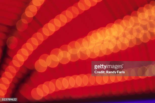 out-of-focus neon lights - las vegas stockfoto's en -beelden
