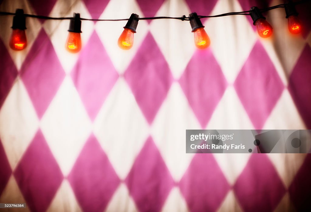 String of Lights by Circus Tent