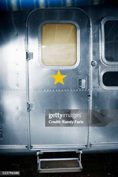 private trailer for entertainer - movie studio exterior stock pictures, royalty-free photos & images