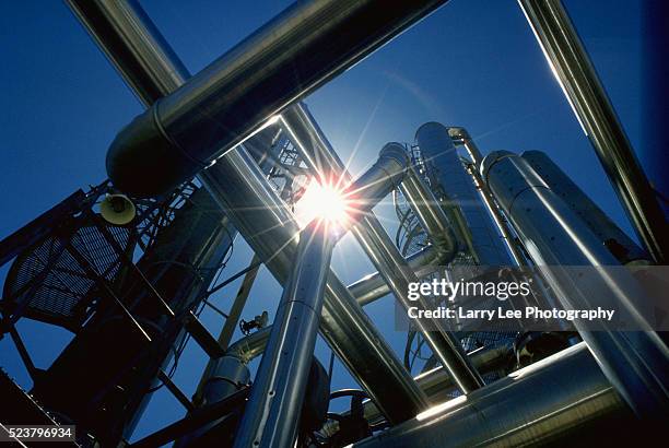 natural gas - pipe stock-fotos und bilder