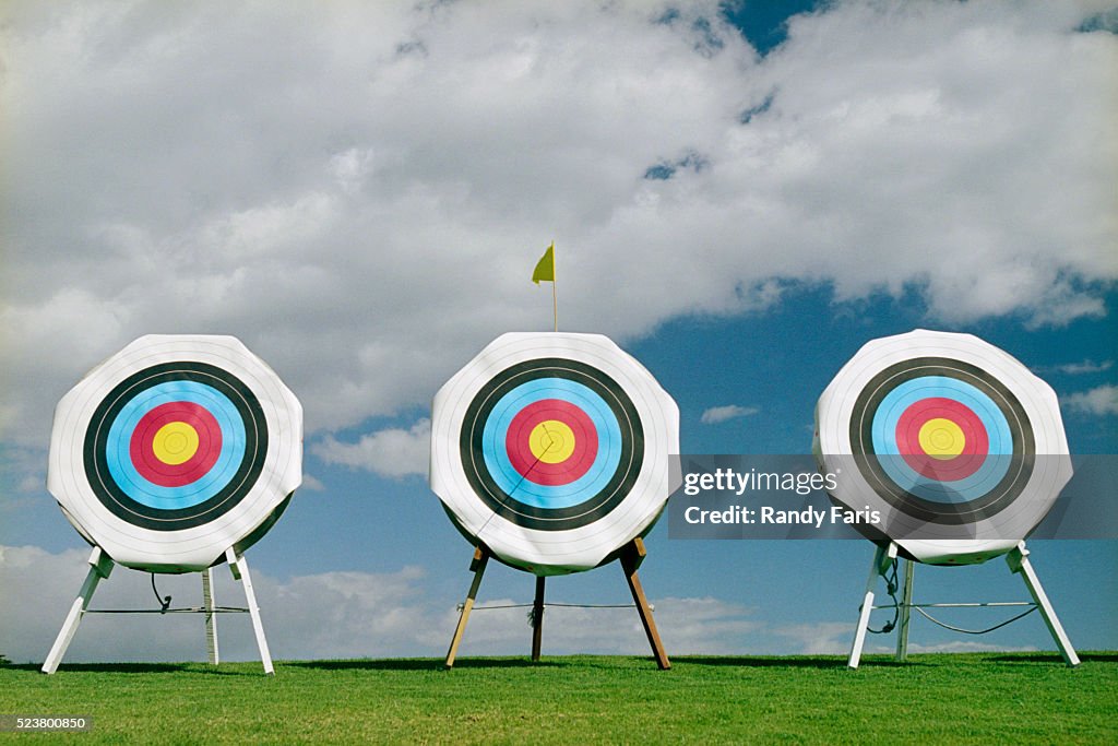 Row of Archery Targets