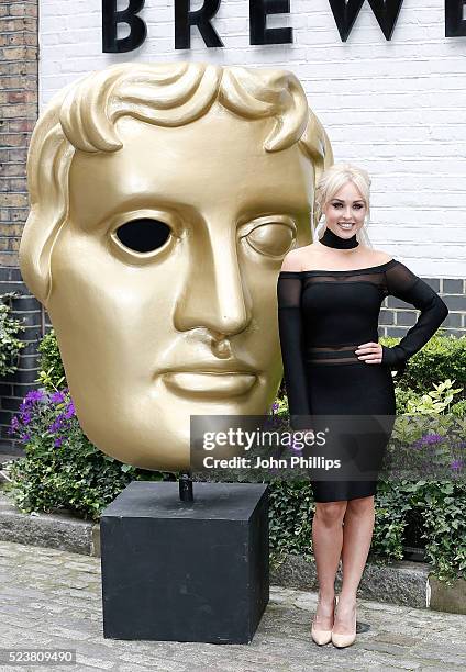 Jorgie Porter arrives for the British Academy Television Craft Awards at The Brewery on April 24, 2016 in London, England.