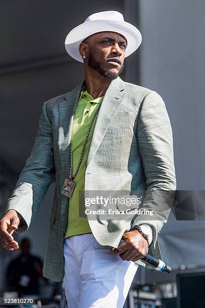 Mystikal performs at Fair Grounds Race Course on April 23, 2016 in New Orleans, Louisiana.