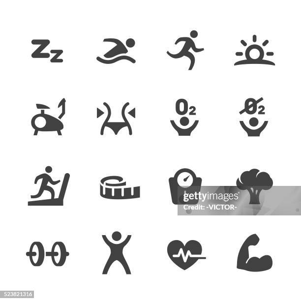 ilustraciones, imágenes clip art, dibujos animados e iconos de stock de ejercicio y deportes iconos-serie acme - school gymnasium