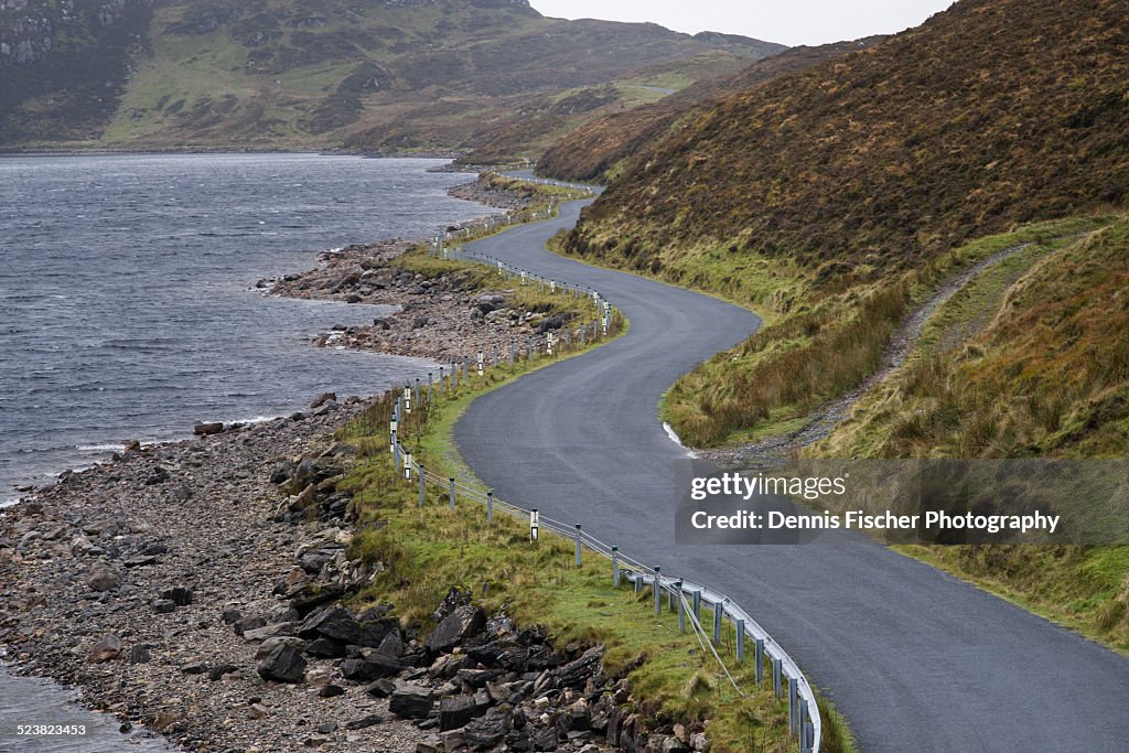 Ireland curvy road