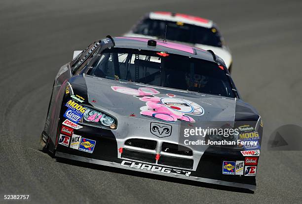 Kasey Mears drives his Target Ganassi Racing Dodge during the NASCAR Nextel Cup UAW - Daimler Chrysler 400 on March 13, 2005 at Las Vegas Motor...