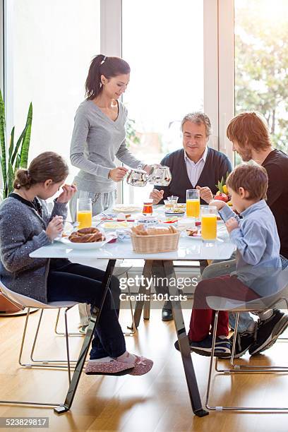 family eating breakfast - turkish culture stock pictures, royalty-free photos & images