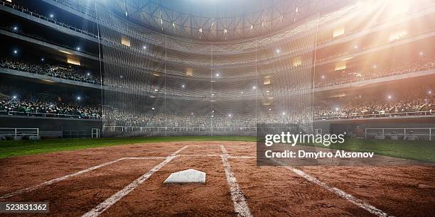 stade de baseball - baseball stadium photos et images de collection